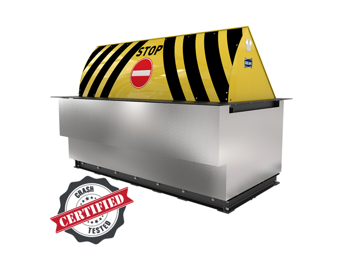 Блокиратор дорожный серии HRB с двумя гидроцилиндрами, длина 6500, высота 600 мм. (1 из 4)