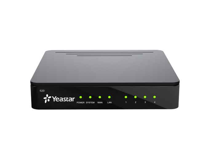VoiP АТС Yeastar S20. Цифровая телефонная станция поддерживает до 20 абонентов и до 10 одновременных вызовов