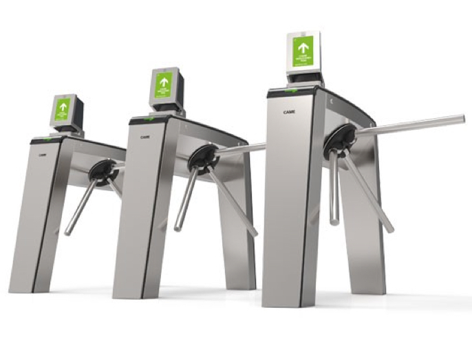 Турникет тумбовый моторизованный XVIA с автоматической системой антипаники (2 из 9)
