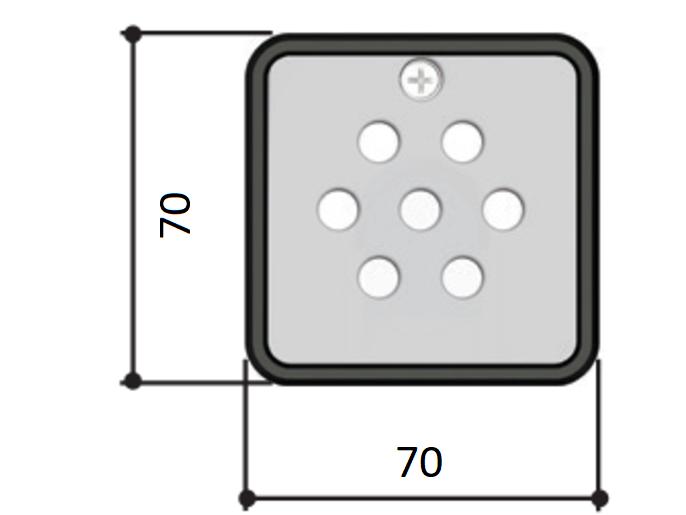 Клавиатура кодонаборная накладная, 7-кнопочная (2 из 3)