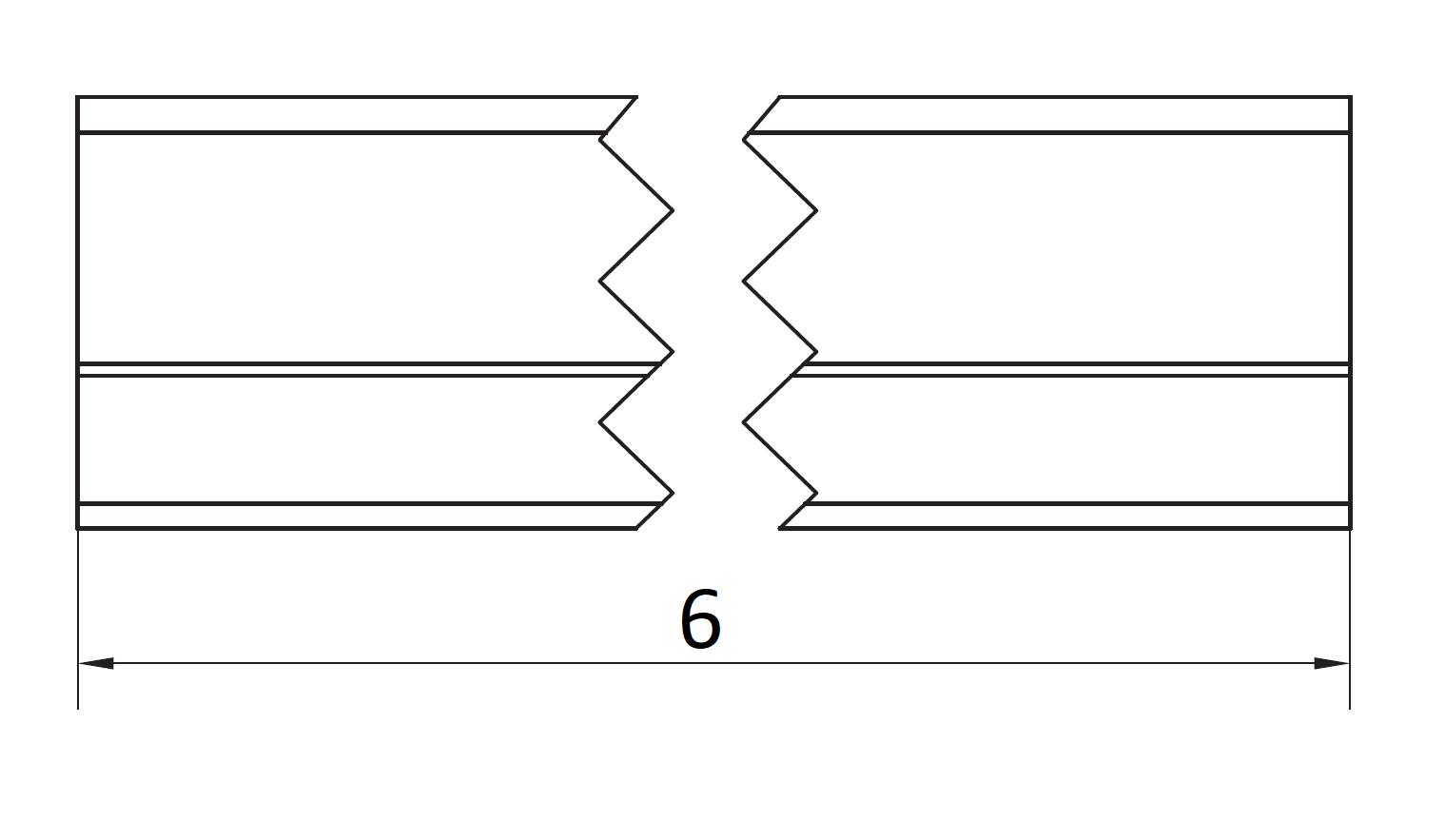 Рельс направляющий, оцинкованный, 6 м , серия S (3 из 3)