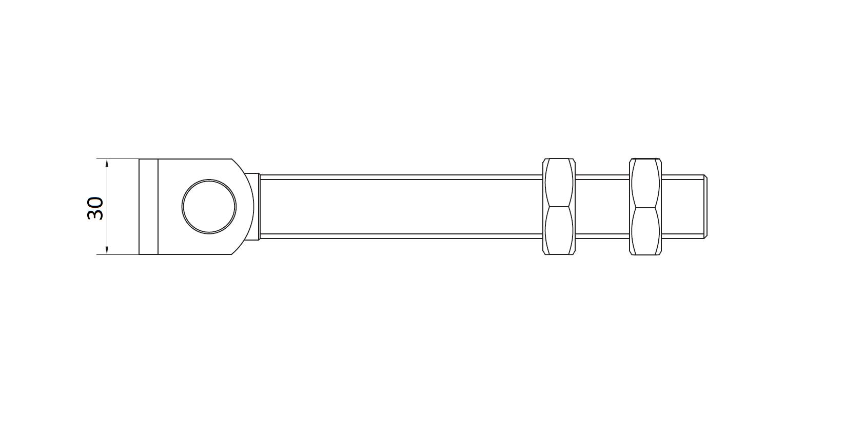 Петля регулируемая удлиненная, 178 мм, М20 (4 из 4)