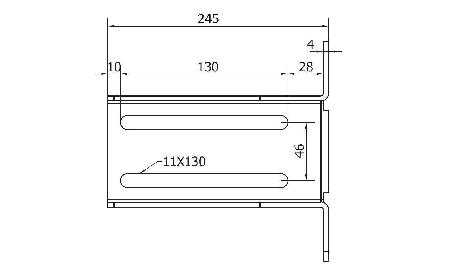 Кронштейн 240x88мм с крепежем для LAST S/M и всех моделей PADDOCK (2 из 3)