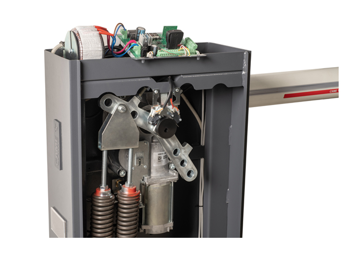 Тумба шлагбаума из оцинкованной и окрашенной стали для проездов до 6.5 м, класс защиты IP54