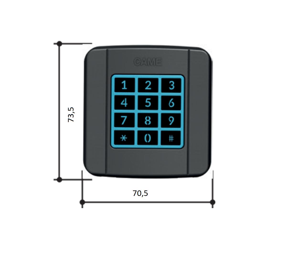 Клавиатура кодонаборная накладная с синей подсветкой