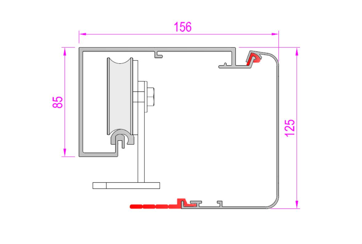 Автоматика для двустворчатой раздвижной двери, ширина прохода до 2140 мм (3 из 3)