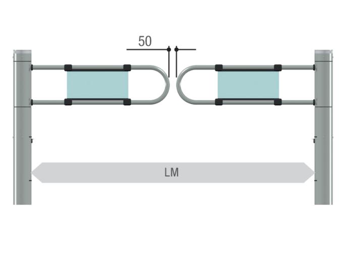 Турникет-калитка моторизованная SALOON 40 (3 из 3)