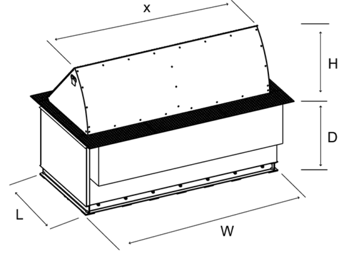 Блокиратор дорожный серии HRB с двумя гидроцилиндрами, длина 6500, высота 600 мм. (3 из 4)