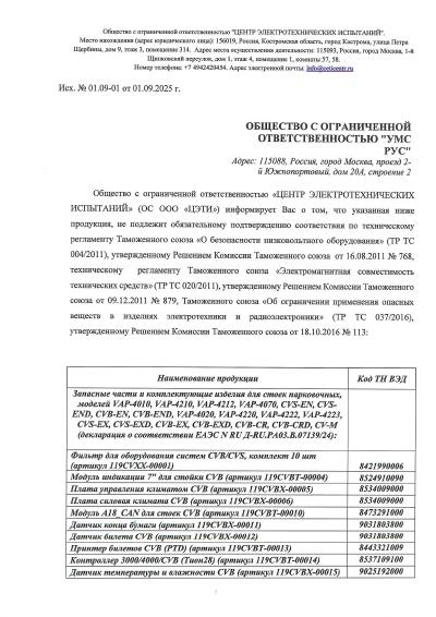 Запасные части для стоек парковочных